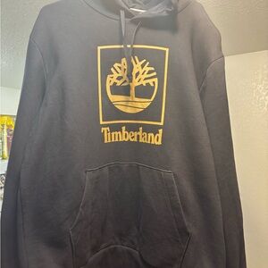 Timberland Black Sweater with Gold Emblem
